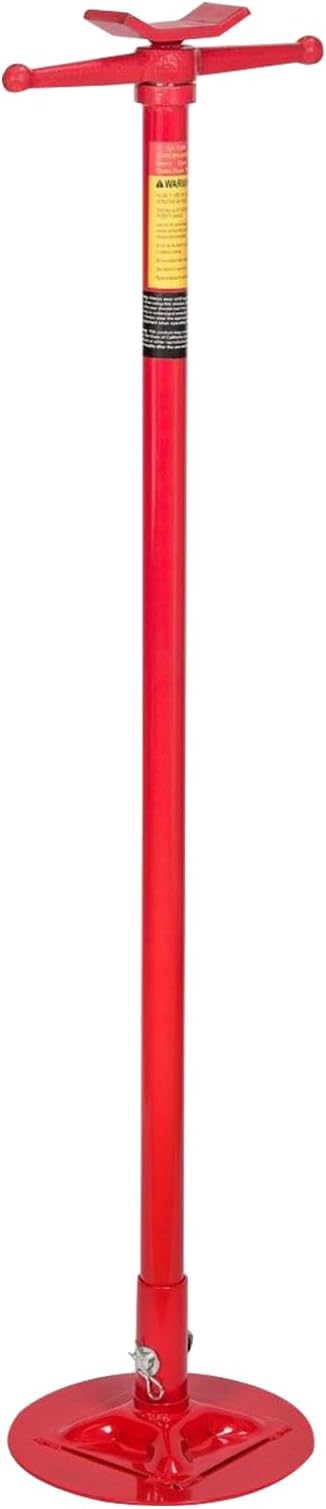 SCITOO Underhoist Support Stand Under Hoist Jack Stand Car Lift 0.5 Ton 1,000 lbs Capacity Supports Vehicle Spin Handle Self-Locking Threaded Screw Red