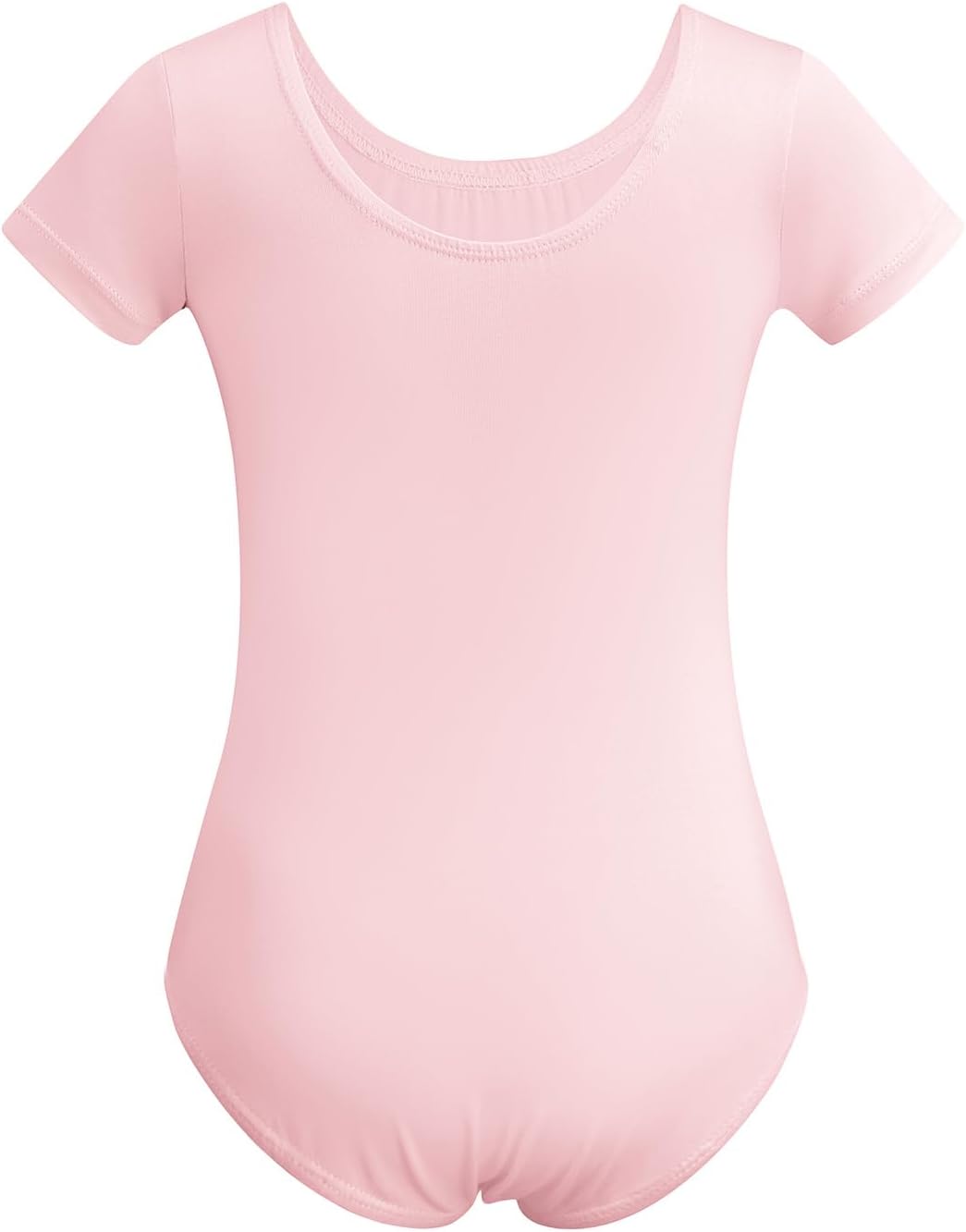 Skiennix Gymnastics Leotards for Girls - Short Sleeve Bodysuit in Black, Pink & White | Perfect for Dance & Tumbling