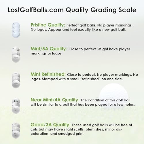 LostGolfBalls Chrome Soft Golf Balls – 96 Mint Used Balls Compatible with Callaway – Cleaned & Graded