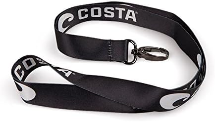Costa Del Mar BODY_STRAP Costa Del Mar Logo Lanyard, Black