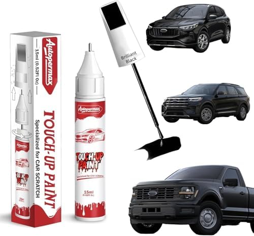 Black Touch Up Paint for Toyota, Accurate Color Car Scratch Repair Kit, Quick and Easy Fix Chips and Nicks Scuff(Brilliant Black)