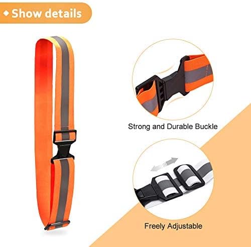 A-SAFETY Glow Belt - Reflective Running Belt for Safety | Available in Yellow, Orange, Black, White