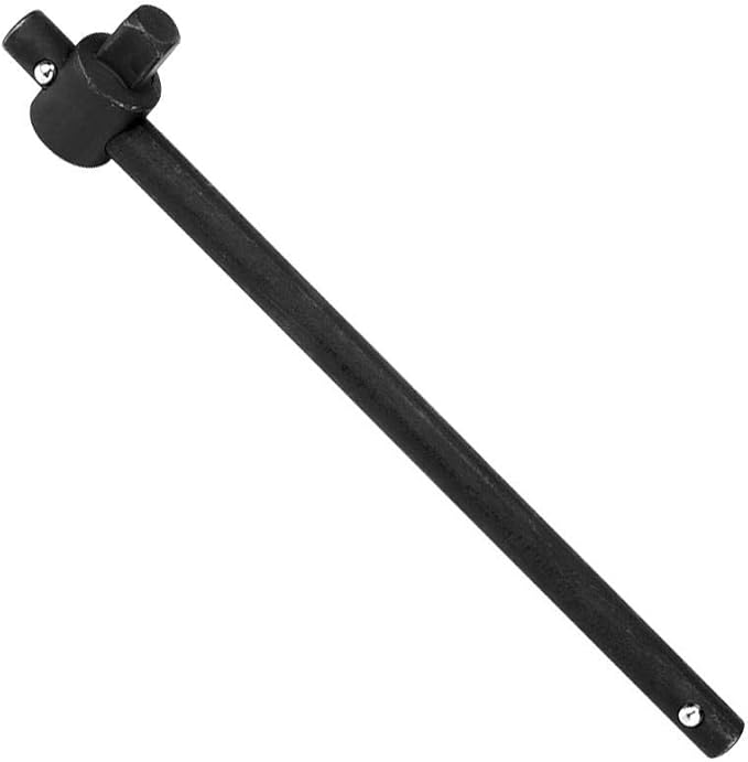 Fafeicy Sliding T Handle Socket Wrench Breaker Bar High Torsion Force Heavy Duty Steel for Vehicle Maintenance DIY(3/4" inch)
