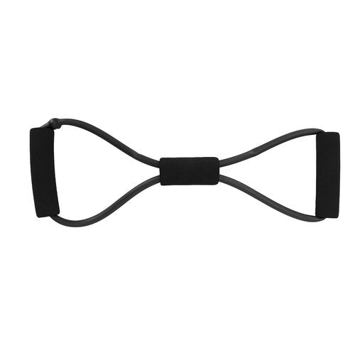 Figure 8 Resistance Band,TPE Exercise Resistance Band with Absorb Sweat Foam Handle,Multi?functional Elastic Resistant Workout Bands for Home Yoga,Gym,Outdoor Fitness(Black), Resistance band Work