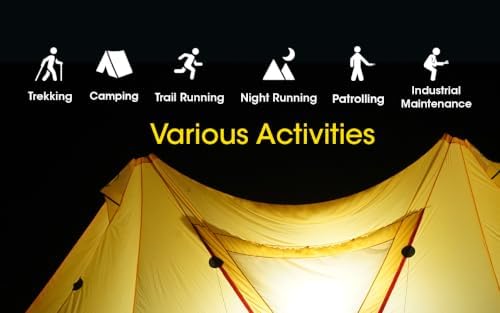 Nitecore NU43 Rechargeable Headlamp, 1400 lumens USB-C Bright Lightweight for Camping, Running, or Working, with Spotlight, Floodlight, Red Light, Including NitecoreS Sticker