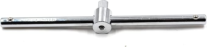 Chiloskit Slide Bar Spanner Extension,Crv Material 1/4" 3/8" 1/2" Slide Drive Socket Wrench Extension Sliding T Bar Auto Repair Tools Sleeve (1/4)