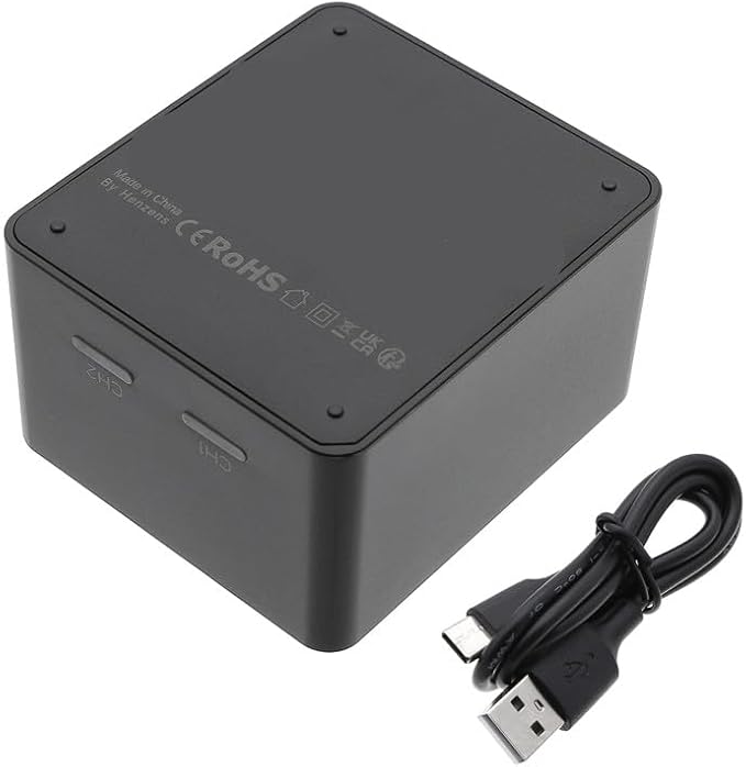 2-Slot Desktop Charger for Leica Q2, 19 531 Replacement PN: 19 531