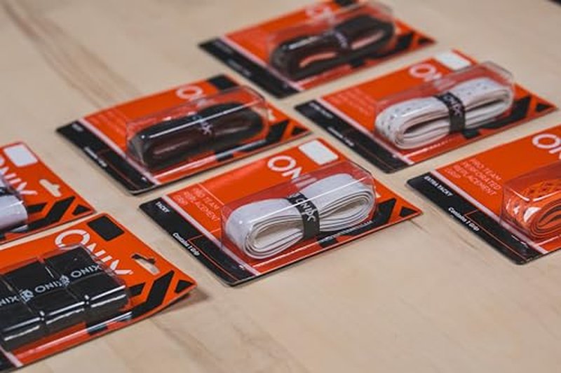 ONIX Pickleball Pro Team Perforated Replacement Grip — Black/Orange for Superior Comfort, Enhanced Control, and Long-Lasting Performance During Play