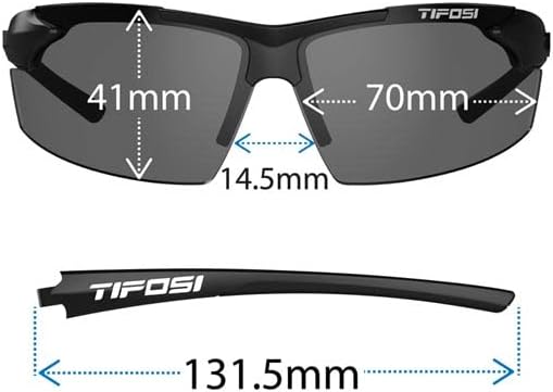 Tifosi Track Sport Sunglasses - Perfect for Baseball, Golf, Running & More | Unisex Design