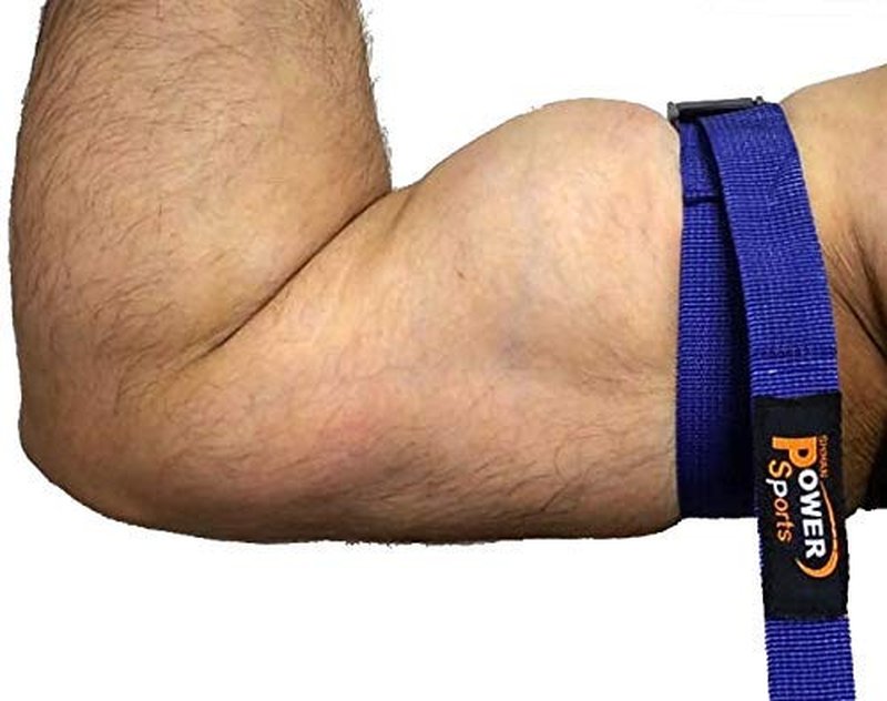 Shihan Power-Sports Blue Bicep Strap Max Bicep Training Bands Help You Gain Muscle Faster Biceps & Triceps Bands for Effective Arms