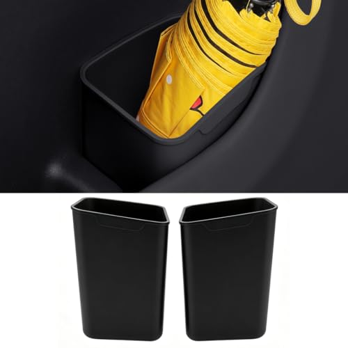 2 Pack Univerval Car Door Trash Can, TPE Car Garbage Bin For Tesla Toyota