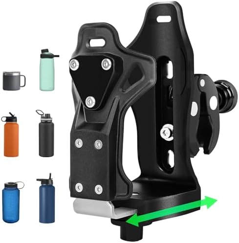 Upgraded Motorcycle ATV Cup Holder Anti Theft Bike Water Bottle Holder