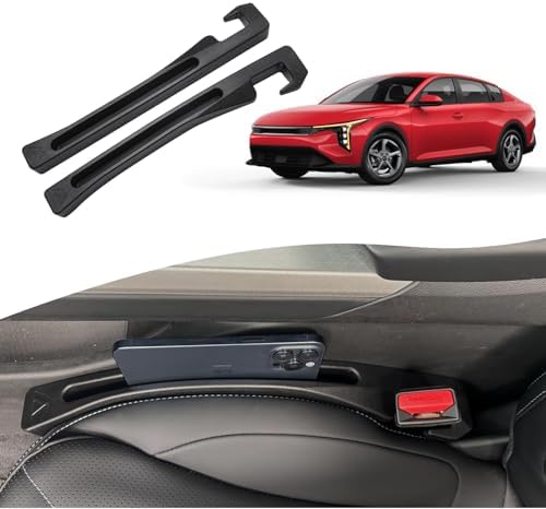 Car Seat Gap Filler for Kia K4 2025-2026 Gap Filler Organizer Stop Things from Dropping Customized Interior Accessories Black, 2 Pack