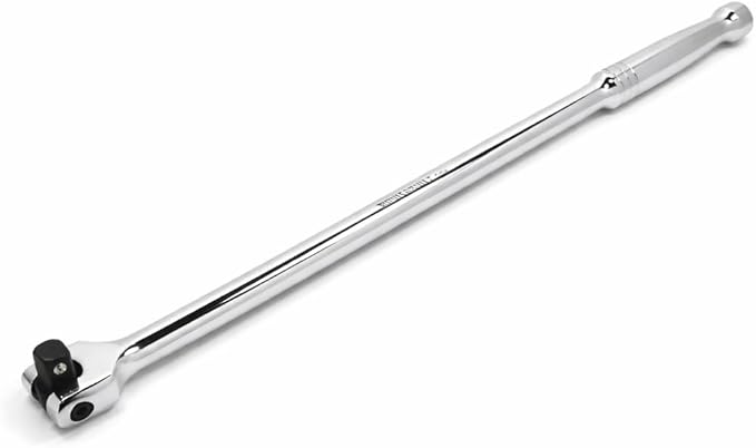 Powerbuilt Flex Head 1/2 Inch Drive Breaker Bar Extension, 18 Inches Long Extension, Rotating 180 Degree, Tight Spaces, Optimized Leverage and Torque - 640853