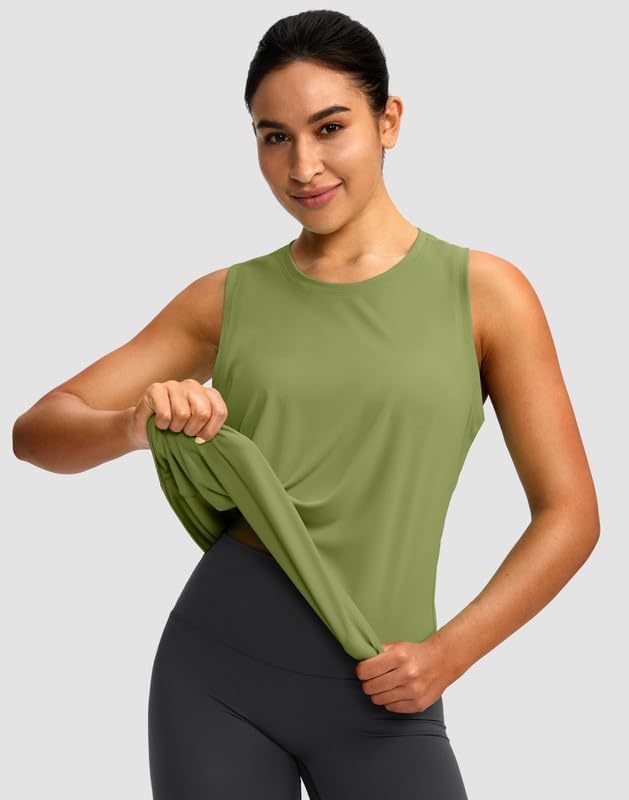 Skiennix Women's Athletic Tank Tops - Racerback Sleeveless Yoga & Running Shirts | Loose Fit