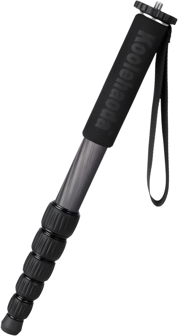 Koolehaoda MP286C Carbon Fiber Camera Monopod, 6-Section Portable |
