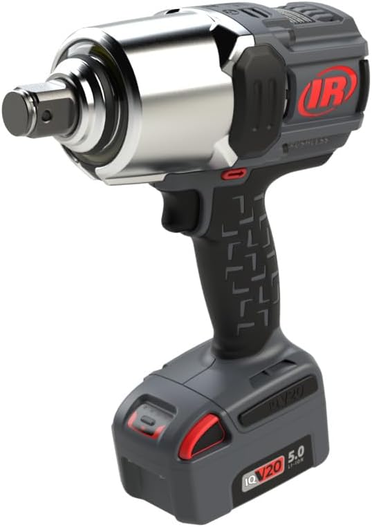 Ingersoll Rand W8191 1" 20V Cordless Impact Wrench Bare Tool, 2000 ft-lb Torque, Friction Ring Thru-hole, Pistol