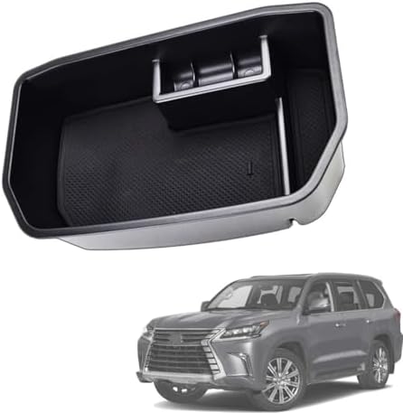 for Toyota Land Cruiser J200 Lexus Lx570 Center Console Organizer Armrest Secondary Storage Box Container Phone Holder Glove Tray Car Interior Accessories 2008-2018 2019 2020 2021