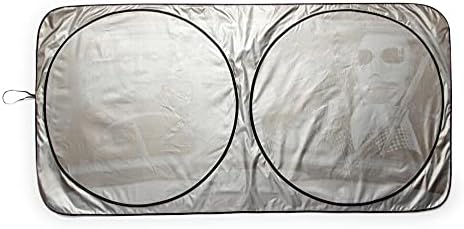 Universal Monsters Classic Horror Movie Sunshade for Windshield | Foldable Sun Visor Protector for Cars, Trucks, SUVs | Blocks UV Rays and Sun Glare | 64 x 32 Inches
