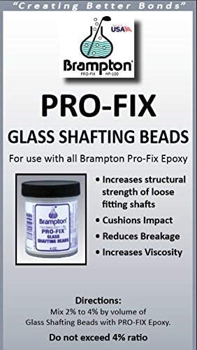 Brampton PRO-FIX Glass Shafting Beads - Golf Club Shaft Installation Stabilizer - Increase Bond Strength