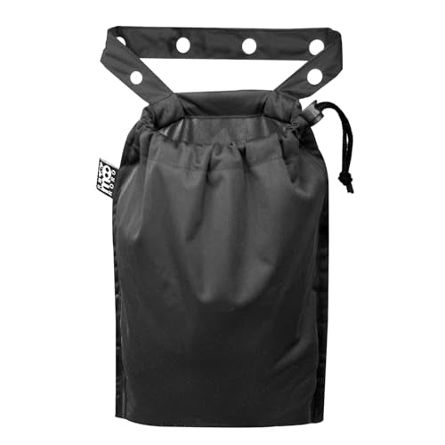 Cute Hanging Car Trash Garbage Bag 100% Leakproof Waterproof Multipurpose for Car Back Front Seat Console with Hanging Strap (Black)