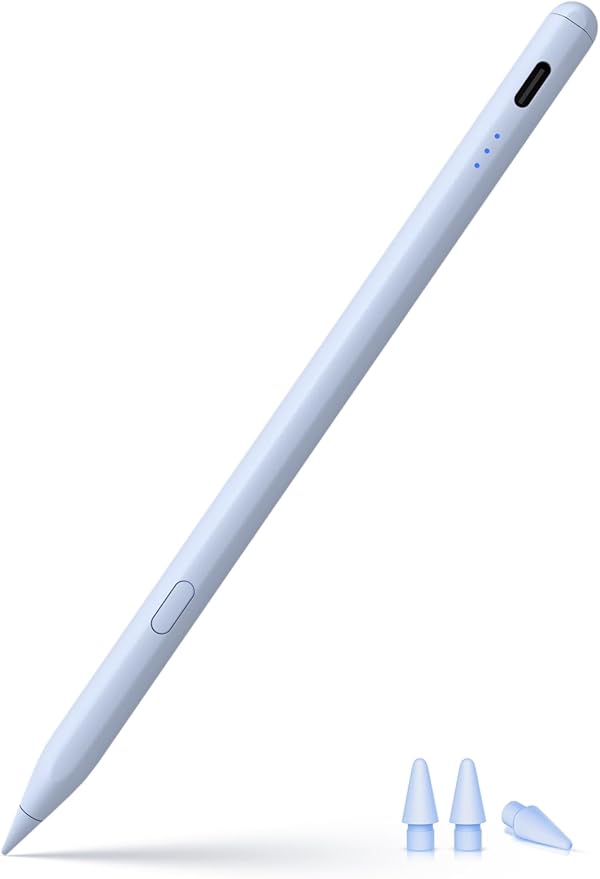 Stylus Pen for ipad 2018-2026, USB-C Fast Charging Pencil, Pixel-Perfect Tilt