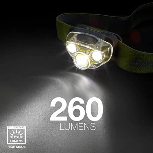 Energizer PRO-260 LED Headlamp, IPX4 Water Resistant Headlamps, High-Performance Head Light for Outdoors, Camping, Running, Storm, Survival LED Light for Emergencies (Batteries Included) (Pack of 4)
