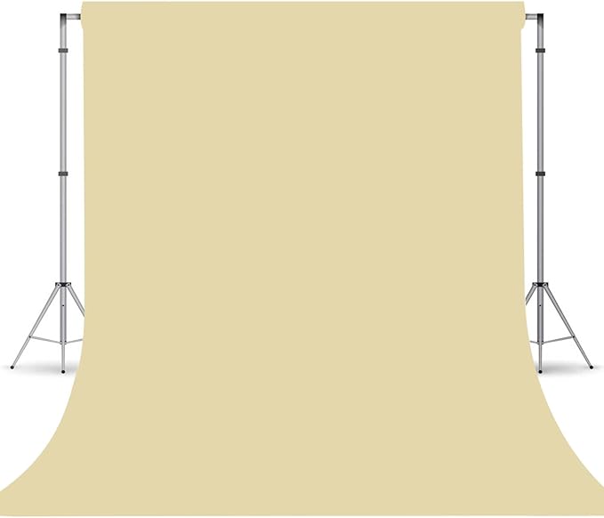 Tan Photography Backdrop for Photoshoot, Photo Backdrop Curtain, Perfect Tan