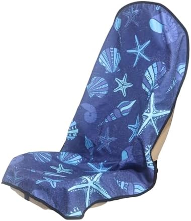 Sweat Towel Car Seat Cover Protector Front Seats for Gym Workout, Running, Swimming, Beach and Hiking, Waterproof Universal Seat Cover for Car, Truck, Van & SUV (1pcs Front Seat)