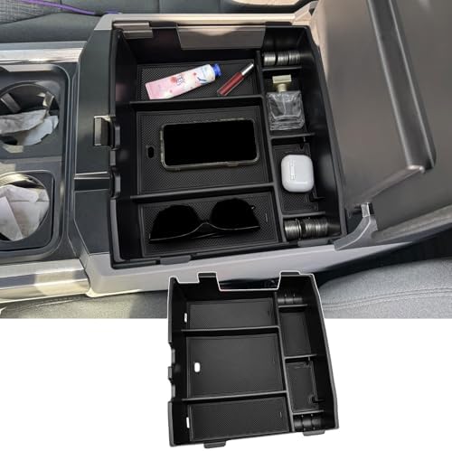 Zxiaochun Center Console Organizer for 2023-2026 Ford F250 F350 F450 F550
