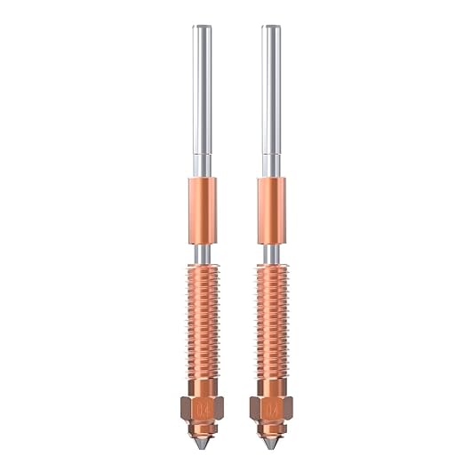 Creality Official K1C/ K1 SE Nozzle, 0.4mm 2PCS Quick-Swap 3D Printer Nozzle Kit