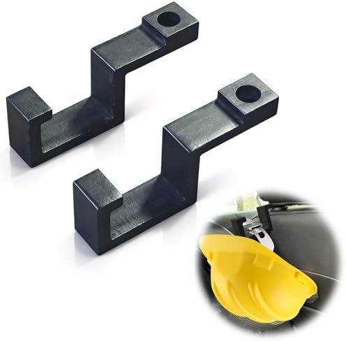 Hard Hat Holder for Truck Seat Bamboo Hard Hat Hook for Seatback, Headrest Hooks for Car, Portable Hard Hat Hanger, Holds Hard Hat and Vest with Ease (2)