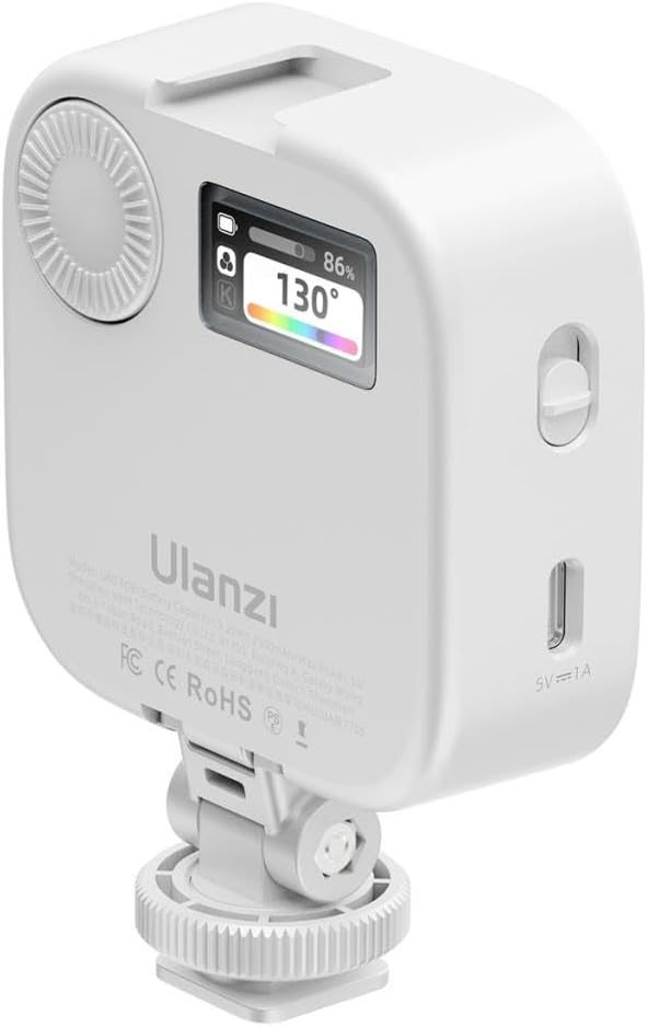 ULANZI U60 RGB Video Lights White LED Camera Light 360° Full Color Portable
