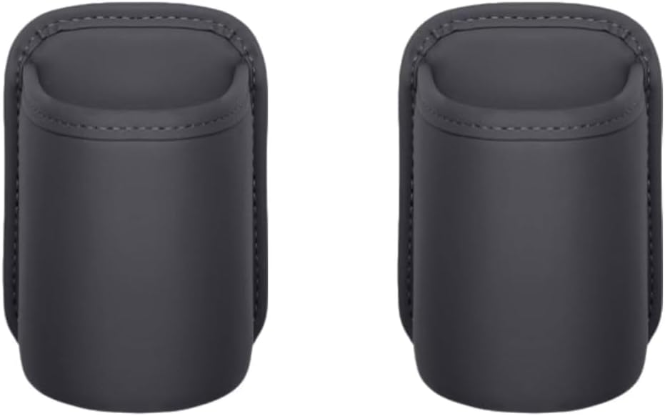 Car Cup Holder Expander for Honda Passport 2019-2024 2025, Anti-Rattle Faux Leather Insert, Spill-Proof Water Bottle Holder, Noise Reduction Interior Accessory,Black