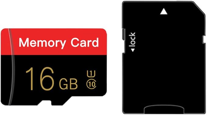 Micro Memory Card 16GB with Adapter, C10/U1/UHS-I/A1 TransFlash Card, TF Card