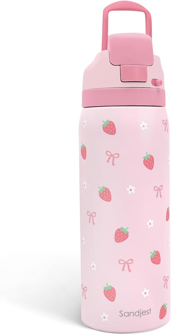 Skiennix Insulated Stainless Steel Water Bottle - 32oz with Straw for Sports & Travel | Perfect Gift for Women & Teens
