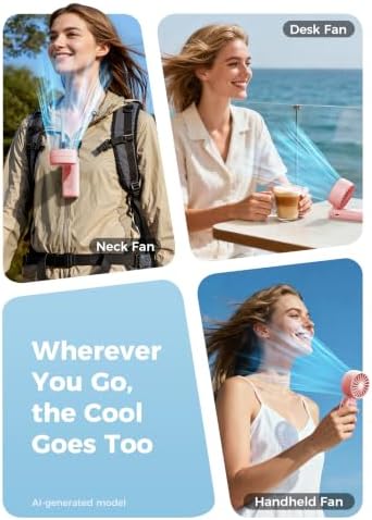 Aecooly Mighty Portable Handheld Fan | 20H Max Cooling | 3 Flexible Modes