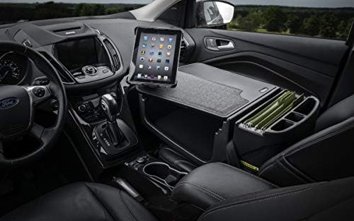 AutoExec AE-GMEF-TAB-BT Efficiency GripMaster Car Desk for Your Vehicle Workstation and Mobile Office, Black with Tablet Mount