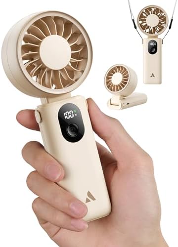 Aecooly Mighty Portable Handheld Fan | 26H Max Cooling | 3 Flexible Modes
