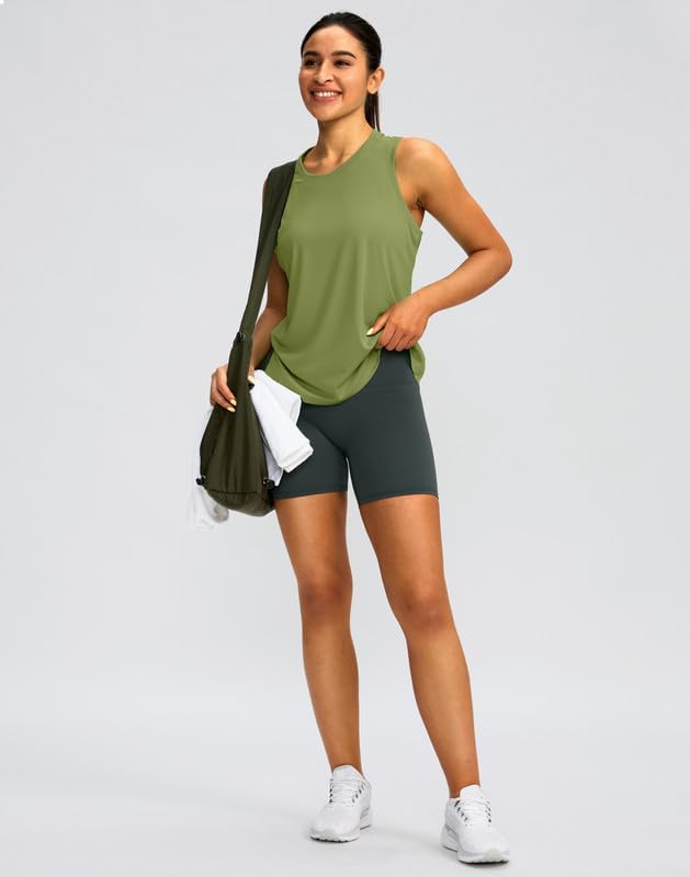 Skiennix Women's Athletic Tank Tops - Racerback Sleeveless Yoga & Running Shirts | Loose Fit
