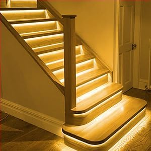 DAYBETTER COB LED Strip Lights, 16.4 ft/5 m 1600 LEDs Bright Warm White LED Light Strips with Remote and App, 3000K Dimmable LED Tape Light, Indoor COB LED Lights for Bedroom, DIY Lighting, Room Decor