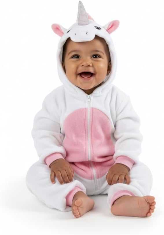 Cuddle Club Fleece Baby Bunting Bodysuit with Hood, Convertible Mittens & Booties, Car Seat Friendly, Soft & Warm, Easy Zip