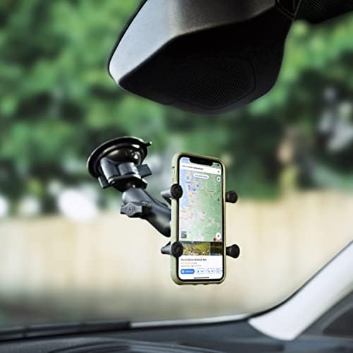RAM MOUNTS X-Grip Windshield Phone Mount with Twist-Lock Suction Cup Base