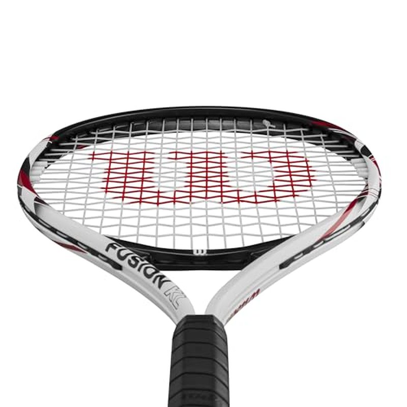 Wilson Fusion XL Tennis Racket, Aluminium, Head-Light (Grip-Heavy) Balance, 291 g, 69.9 cm Length, Red