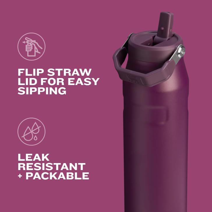 Stanley IceFlow 2.0 Water Bottle - 36 oz Insulated Stainless Steel | Lightweight, Leak Resistant, BPA-Free | Twilight
