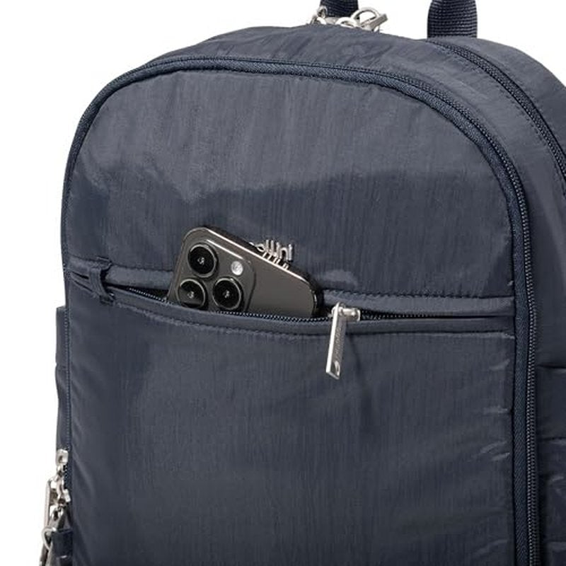 Securtex Anti-Theft Getaway Backpack - 9.4"x13"x5" Travel Safe Bag w/Locking Zippers, Slash-Resistant, RFID