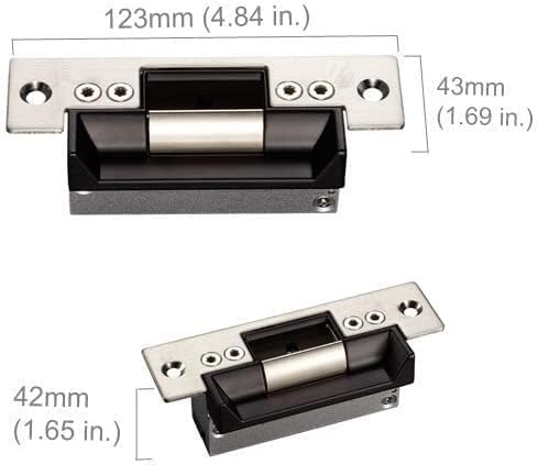 Waterproof Metal Keypad Reader Standard North American Strike Lock TCPIP 2