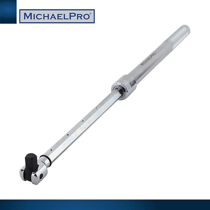 MichaelPro MP007002 1/2" Dr. Extendable Breaker Bar (15" - 24" Length) / Flex Handle, Rotating Flex Head (15" - 24" Extendable)