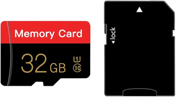 Micro Memory Card 32GB with Adapter, C10/U1/UHS-I/A1 TransFlash Card, TF Card
