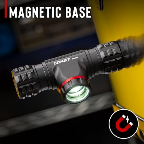 Coast XPH30R 1500 Lumen USB-C Rechargeable Dual Power Headlamp with Twist Focus Beam and Magnetic Base, 4.37 oz. - Forest Green
